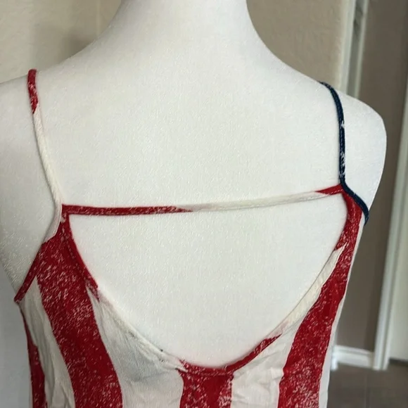 Rue21 red, white and blue stripes stars crop cami top Size XS - Picture 8 of 11